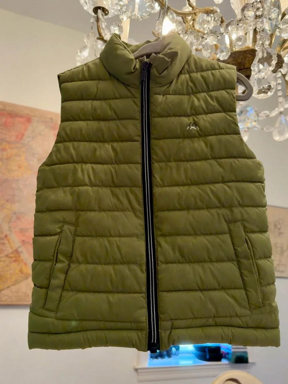Mayoral Olive Green Quilted Puffer Vest